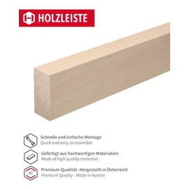 Gedotec Wooden Strips for Crafts, Wooden Boards for Building Made of Beech Wood, 95 cm, Pack of 5, 8 x 23 x 950 mm, Basic, Versatile Wood for Crafts and Building Various Objects, Windowsill Wood