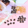 Aylifu 40pcs Golden Wine Glass Charms Rings Drink Marker Identification