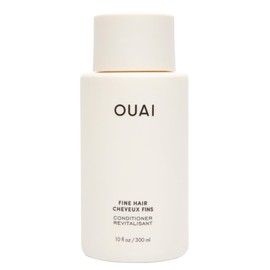 OUAI Fine Hair Conditioner - Volumizing Conditioner for Fine Hair Made with Keratin, Biotin and Chia Seed Oil - Adds Softness, Bounce and Volume - Free from Parabens, Sulfates, and Phthalates (10 Oz)