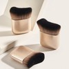 Daily Makeup Blusher Brush - A1 Large Wave Hair (Champagne) Gold 30ea