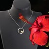 BAUNA Hibiscus Flower Pendant Necklace Hawaiia Means Family Jewelry Hibiscus