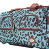 Rockland Rolling Duffel Bag, BLUELEOPARD, 22"