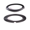 carpart2021 Matte Black Front & Rear Emblem Logo Ring trim