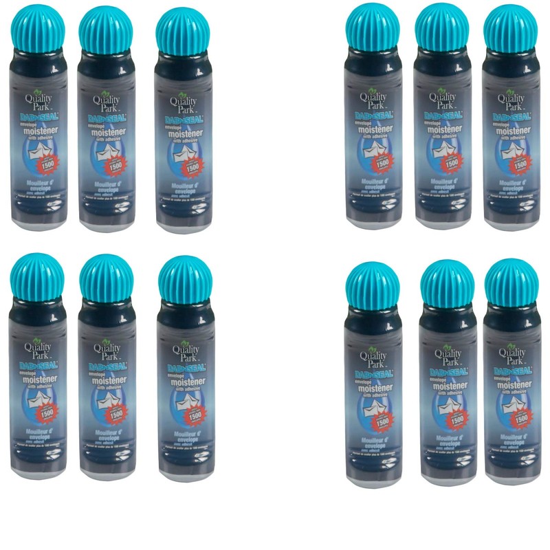 Quality Park Dab-n-Seal Envelope Moistener, 50 ml, 12 Bottles (46065)