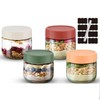 Habwah 4 Pack Overnight Oats jars with Lids, Reusable Glass