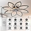 Modern 35" Ceiling Fan with Lights & Remote Control, Low
