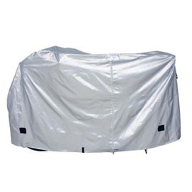 Captain Stag Y-3407 Bicycle Cover, 3D Fabric Cycle Cover, Quick & Easy for Electric Assist Bicycles, No Child Seat, Silver