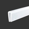 Protalwell Borde de Goma Silicona Canal U 3/32" Blanco, Apto
