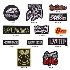 12 Pieces Iron-on Patches for Clothes, Decorative Patches for Clothes, Iron on Patches, Fabric Iron-on Patches, Printed Iron on Patches, Embroidered Patches