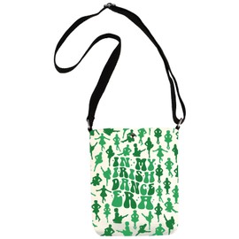 WCGXKO Irish Dancer Gift Irish Dance Lover Teacher Coach Gift Irish Dance Team Inspired Zipper Pouch Makeup Bag (My Irish XK CA)