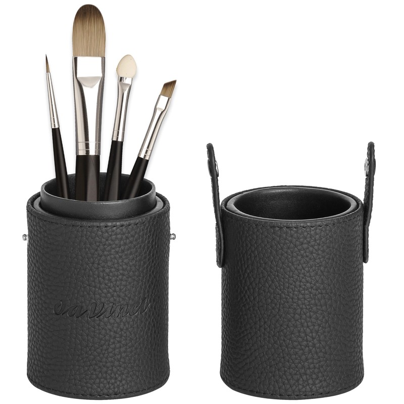 Brush Box Brush Set Travel Case Black 4-Piece Pack (1