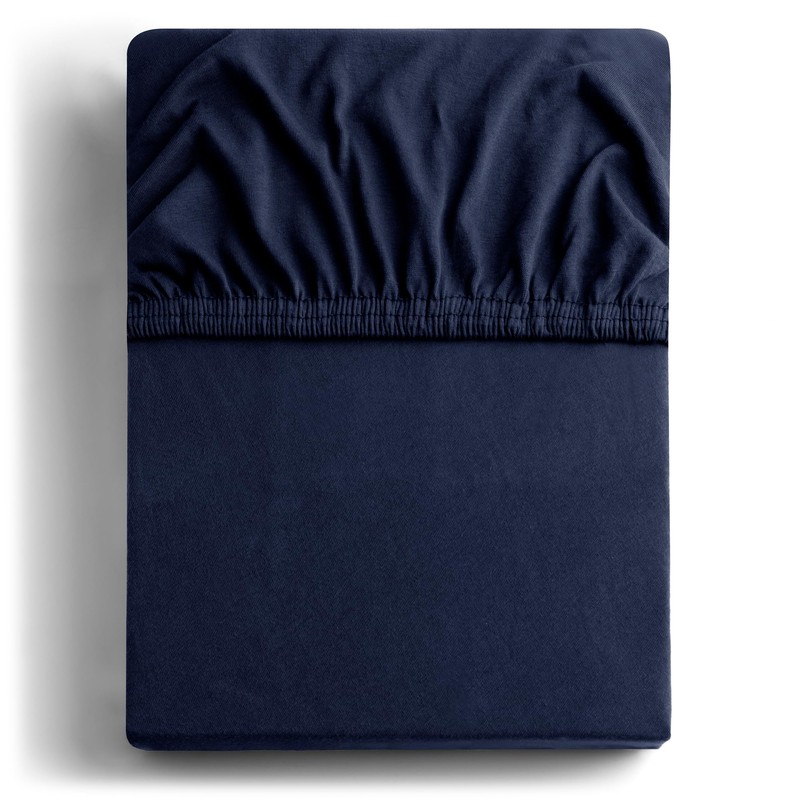 DecoKing Fitted Sheet Super King 100% Combed Cotton Soft Jersey