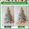 HEKOBAG Christmas Tree Skirt Round 100cm Christmas Tree Mat Brown