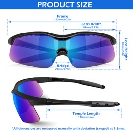 OXG 12 Pack Safety Glasses, ANSI Z87.1 Impact Resistant Anti-Scartch Safety Goggles for Men Women Youth (Mirrored)