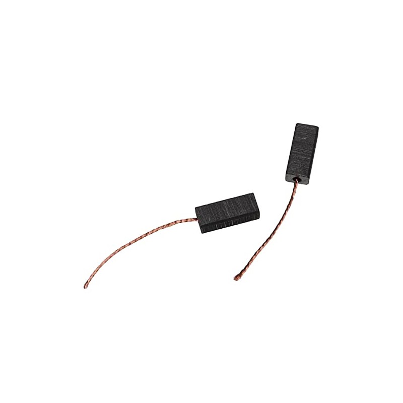 vhbw 2 x Carbon Brush, Motor Carbon Abrasive Carbon, 6.4