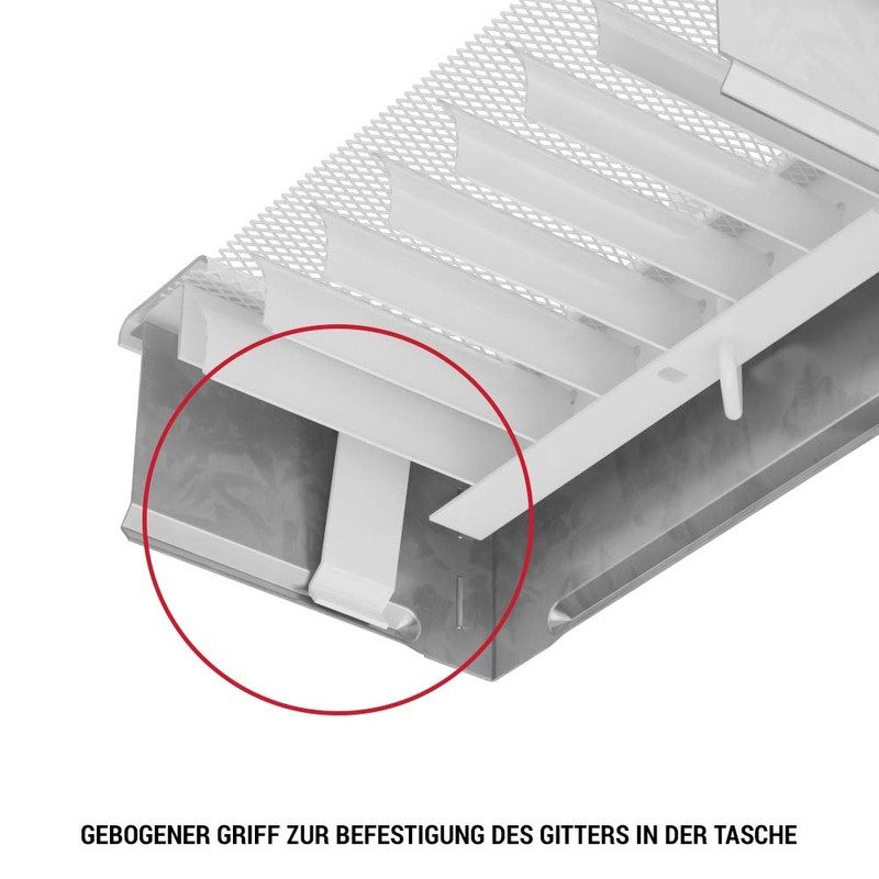 Kratki Ventilation Grille Fireplace Grille 17 cm x 30 cm