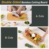 1 Piece Bamboo Cutting Board Wood Cutting Boards for Kitchen