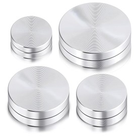 4 Pack Ceramic Clay Pottery Throwing Trimming Spinner Tool, (20 mm/25 mm/30 mm/38 mm) Silver Pottery Wheel Small Rotary Trimming Tool Suitable for Professional Potters and Clay Artists
