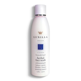 GUNILLA Herbal Face Wash - Very Gentle Daily Cream Cleanser for Dry, Normal, Sensitive Skin. Removes Dirt, Oil & Impurities. Plant-Based. Vegan. Natural. Concentrated 6.7 oz