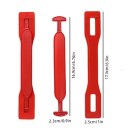 POFUIERKN Gift Box Handle Plastic Carrying Cardboard Box Milk Carton Grab for Moving Boxes Accessories Cardboard Boxes Luggage Straps Handle, Pack of 100