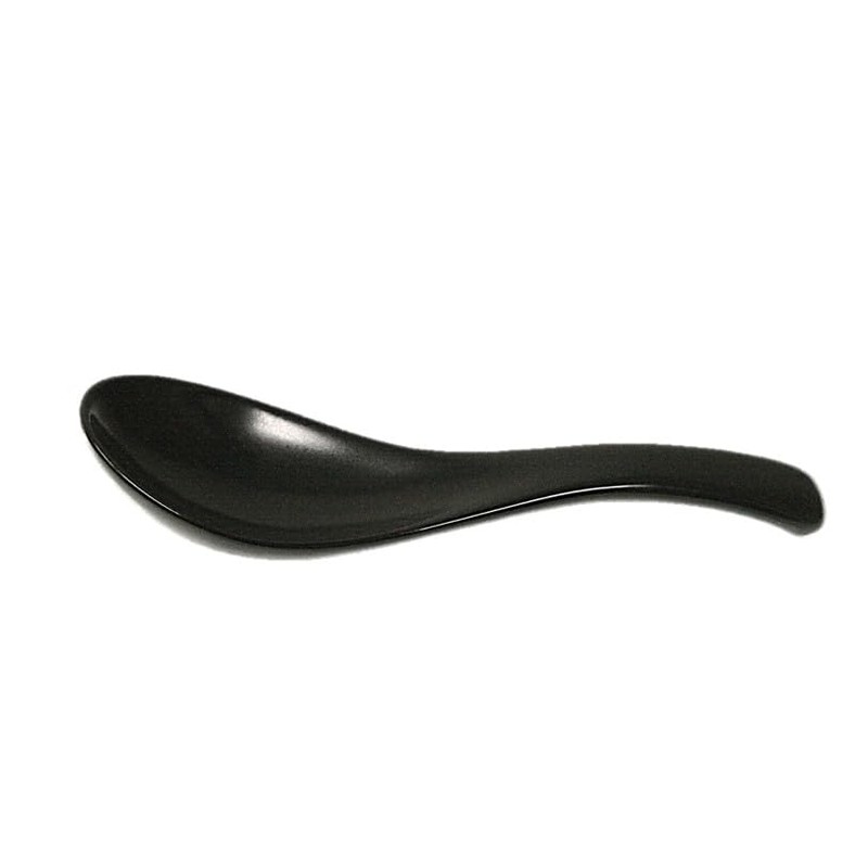 Matte Black Spoon Astragalus Lotus Flower Set of 5 Commercial