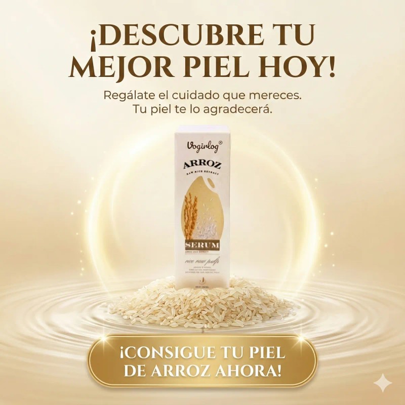 Kit Skincare Arroz Sérum Crema Tónico Vogirlog