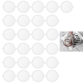 25 Pieces Drain Hair Catcher, Hair Catcher for Shower, Disposable Shower Hair Strainer, Shower Drain Mesh Sticker Kitchen Sink Strainer for Sink, Showers, Bathtub and Kitchen (11 cm)