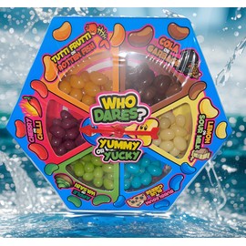 Who Dares? Yummy or Yucky Jelly Bean Game Holiday Fun with Spin Wheel Chance Game 120g Pack Of 1