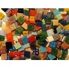 Mosaic Heaven 200 Pack Mixed 10mm Frost Resistant Vitreous Glass Square Mosaic Tiles, 1cm x 1cm, Peel and Stick, 200 Pieces