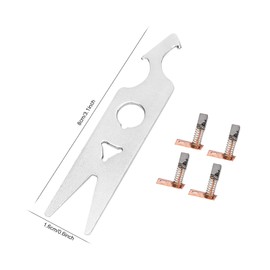 2 Pairs Nail Drill Carbon Brush, Carbon Brush Wrench Set Nail Drill Handpiece Accessory Replacement Part for Home Nail Salon