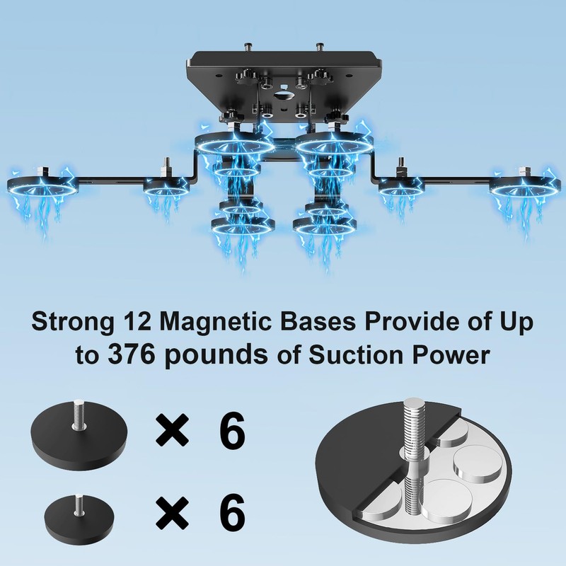 Magnetic Starlink Mini Mount – 12-Base Heavy-Duty Magnetic Roof Mount
