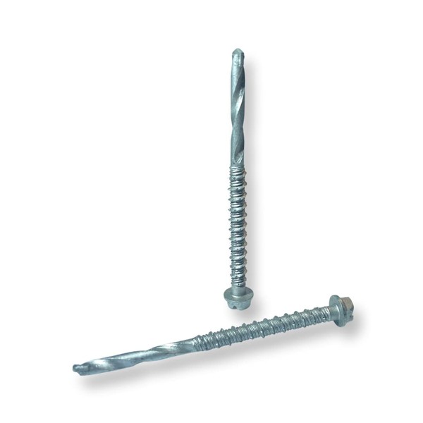 MasTek Self-Drilling Concrete Screws 1/4 x 3" Steel Tungsten Carbide