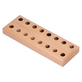 LiebeWH Painted Pine Wood Plier Holder Rack with 16 Holes for Easy Tool Organization in Wood Colour, LiebeWH4z3eg02fsq