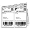 LabelMore 8.5'' x 5.5'' Half Sheet Self Adhesive Shipping Labels for Laser & Inkjet Printers - Rounded Corner - 1000 Labels - Shipping Labels 2 Per Sheet