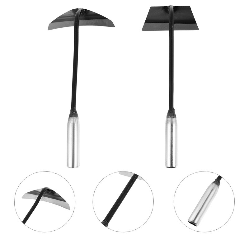 Happyyami 2Pcs Garden Weeding Japanese Handheld Nejiri Gama Hoe Stainless