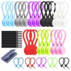  Magnetic Cable Ties, 24 Pack Magnetic Silicone Cable Ties