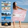 Cute Llama Beach Towel Lightweight Microfiber Pool Towels 31"x61" Absorbent