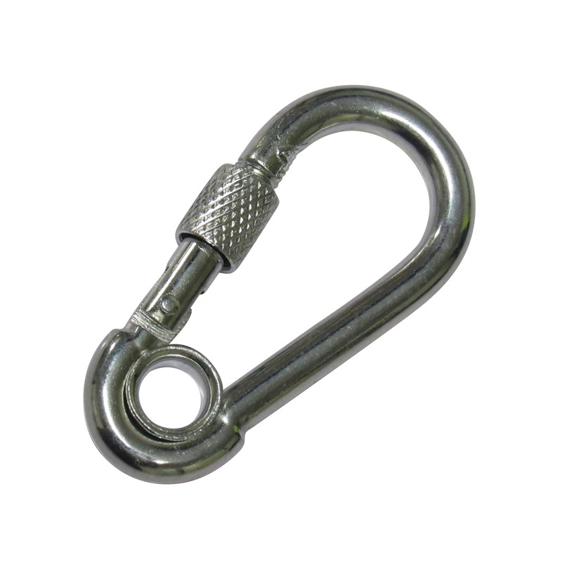 Carabiner Clip Snap Hook Eyelet & Screw Nut 7MM x2