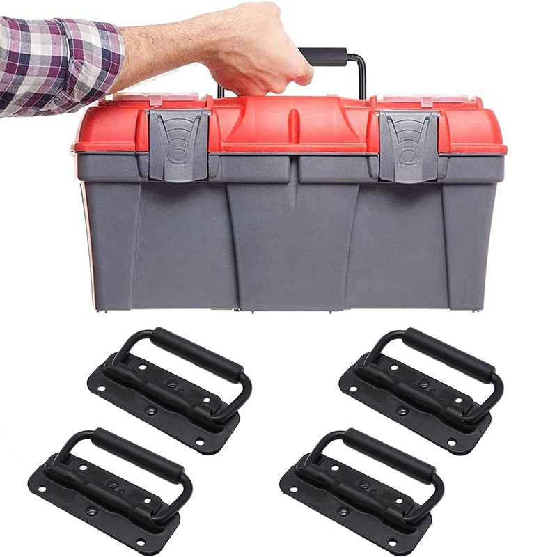 ZTMAKYLH Set of 4 Hardware Boxes Handle, Stainless Steel Box