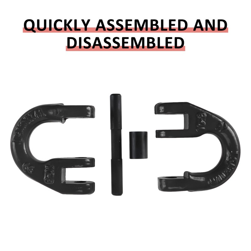 NORJIN 2 Pack 1/2" Safety Chain Connector Link, Tow Hitch