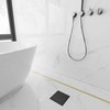 6-Inch Square Shower Drain with Tile Insert Grate, SUS 304