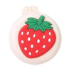 Strawberry Travel Hair Brush, Folding Round Massage Brush with Mini
