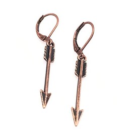 Arrows of Antiqued Copper Plating Earrings