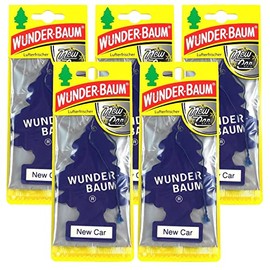 Wunderbaum 5 x New Car Original Air Freshener Air Freshener Air Freshener Vehicle Fragrance Pack of 1