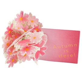 Greeting Life Autumn Autumn Cards Flower Pop-Up Cosmos LY-44 Pink