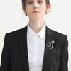 Brooches and Pins for Women Initial Custom Bat Brooch Rhinestone