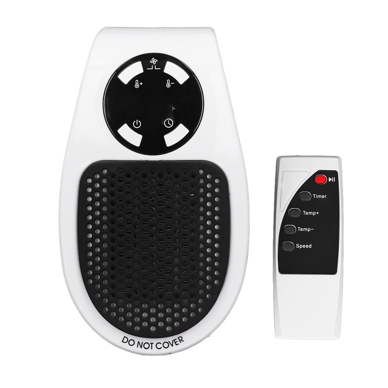 500W Household Mini Space Heater Plug In Portable Home Office