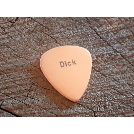 Nici's Picks  handmade copper dick pick - guitar pick - playable