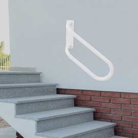 Wall-mounted Handrail U-shape Safety Handle Hand Railing Grab Bars 3 Steps Right