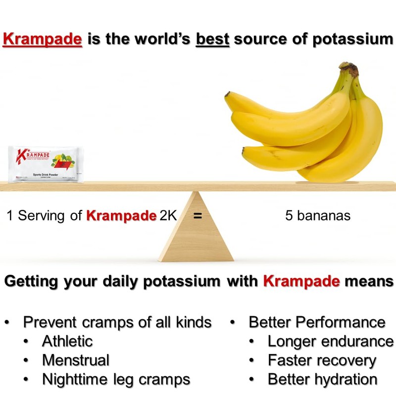 Krampade Original 2K - 2000mg High Potassium Cramp Relief Electrolyte